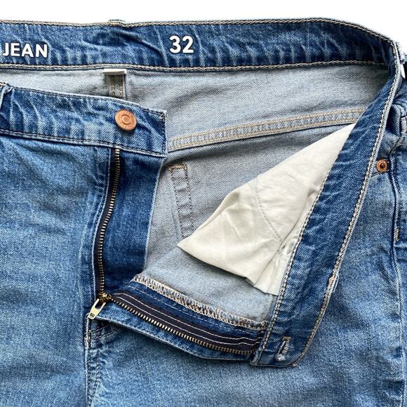 J CREW Slim Boyfriend Jean Womens Sz 32 Distressed Blue Classic Heritage - Picture 3 of 8